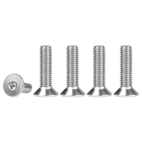 FOMGIIN Senkkopfschrauben Edelstahl M4x16mm, 50 Stück 304 Edelstahlschrauben Schrauben Senkkopf Din 7991 A2 V2A Innensechskant Senkschrauben, Senkschraube Vollgewinde Senkkopfschraube mit Metrischen FOMGIIN Senkkopfschrauben Edelstahl M4x16mm, 50 Stück 304 Edelstahlschrauben Schrauben Senkkopf Din 7991 A2 V2A Innensechskant Senkschrauben, Senkschraube Vollgewinde Senkkopfschraube mit Metrischen von FOMGIIN