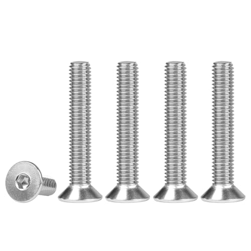 FOMGIIN Senkkopfschrauben Edelstahl M4x25mm, 50 Stück 304 Edelstahlschrauben Schrauben Senkkopf Din 7991 A2 V2A Innensechskant Senkschrauben, Senkschraube Vollgewinde Senkkopfschraube mit Metrischen FOMGIIN Senkkopfschrauben Edelstahl M4x25mm, 50 Stück 304 Edelstahlschrauben Schrauben Senkkopf Din 7991 A2 V2A Innensechskant Senkschrauben, Senkschraube Vollgewinde Senkkopfschraube mit Metrischen von FOMGIIN