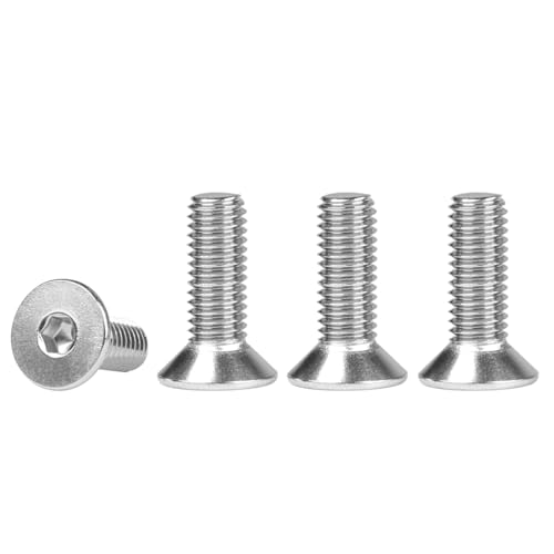 FOMGIIN Senkkopfschrauben Edelstahl M5x16mm, 50 Stück 304 Edelstahlschrauben Schrauben Senkkopf Din 7991 A2 V2A Innensechskant Senkschrauben, Senkschraube Vollgewinde Senkkopfschraube mit Metrischen FOMGIIN Senkkopfschrauben Edelstahl M5x16mm, 50 Stück 304 Edelstahlschrauben Schrauben Senkkopf Din 7991 A2 V2A Innensechskant Senkschrauben, Senkschraube Vollgewinde Senkkopfschraube mit Metrischen von FOMGIIN