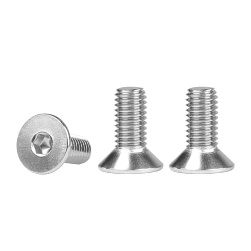 FOMGIIN Senkkopfschrauben Edelstahl M6x16mm, 20 Stück 304 Edelstahlschrauben Schrauben Senkkopf Din 7991 A2 V2A Innensechskant Senkschrauben, Senkschraube Vollgewinde Senkkopfschraube mit Metrischen FOMGIIN Senkkopfschrauben Edelstahl M6x16mm, 20 Stück 304 Edelstahlschrauben Schrauben Senkkopf Din 7991 A2 V2A Innensechskant Senkschrauben, Senkschraube Vollgewinde Senkkopfschraube mit Metrischen von FOMGIIN