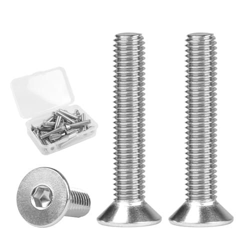 FOMGIIN Senkkopfschrauben Edelstahl M6x35mm, 20 Stück 304 Edelstahlschrauben Schrauben Senkkopf Din 7991 A2 V2A Innensechskant Senkschrauben, Senkschraube Vollgewinde Senkkopfschraube mit Metrischen FOMGIIN Senkkopfschrauben Edelstahl M6x35mm, 20 Stück 304 Edelstahlschrauben Schrauben Senkkopf Din 7991 A2 V2A Innensechskant Senkschrauben, Senkschraube Vollgewinde Senkkopfschraube mit Metrischen von FOMGIIN