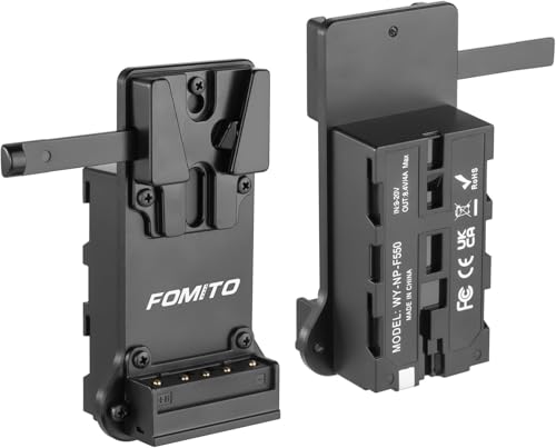 FOMITO NP-F970 F750 F550 Attrappe Akku auf V-Mount Platte Netzadapter für Kamera Monitor Neewer F100 FEELWORLD FW568 F5 T7, LED-Videoleuchte CN160 CN216 YN300 II YN-600 W260 FOMITO NP-F970 F750 F550 Attrappe Akku auf V-Mount Platte Netzadapter für Kamera Monitor Neewer F100 FEELWORLD FW568 F5 T7, LED-Videoleuchte CN160 CN216 YN300 II YN-600 W260 von FOMITO