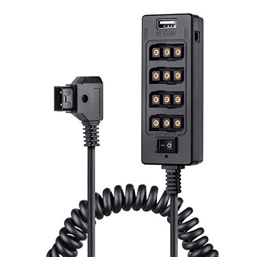 Fomito Dtap Splitter-Kabel mit Netzschalter D-Tap für V-Mount V Lock, Gold Mount Akku für LCD-Monitor, LED-Videoleuchte, BMPCC 4K 6K und RED Kamera Fomito Dtap Splitter-Kabel mit Netzschalter D-Tap für V-Mount V Lock, Gold Mount Akku für LCD-Monitor, LED-Videoleuchte, BMPCC 4K 6K und RED Kamera von FOMITO
