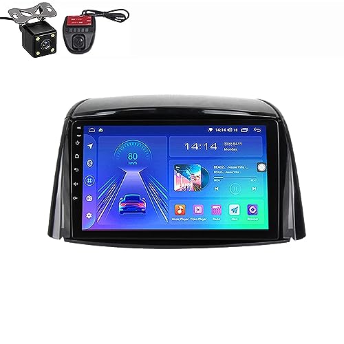 Android Auto 2 Din Radio Mit Navi 9 Zoll Touchscreen Für Renault Koleos 2008-2016 Android 12 Autoradio Bluetooth Plug-and-Play DAB + WiFi 4G Mirrorlink Carplay OBD USB ( Color : M300S 8-Core 3G 32G ) von FONALO