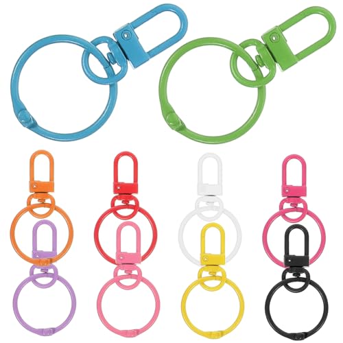 FONDOTIN 10Stücke Schlüsselanhänger Clips Schnallen für DIY Schlüsselorganisation Sicherer Schlüsselring für Taschen und Dekoration Kompakt und Leicht FONDOTIN 10Stücke Schlüsselanhänger Clips Schnallen für DIY Schlüsselorganisation Sicherer Schlüsselring für Taschen und Dekoration Kompakt und Leicht von FONDOTIN
