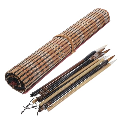 FONDOTIN 1Satz Chinesisches Kalligraphie Pinsel Set Teilig Traditionelle Schreibpinsel für Kalligraphie und Multifunktionale Tuschepinsel mit Aufbewahrungstasche für Anfänger von FONDOTIN