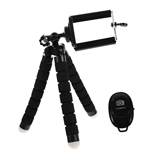 FONDOTIN 1Satz Kleines Stativ Für Smartphones Mit Fernbedienung Flexibles Selfie Stativ Für Live Shows Telefonhalte Rack Tragbar Kompakt von FONDOTIN