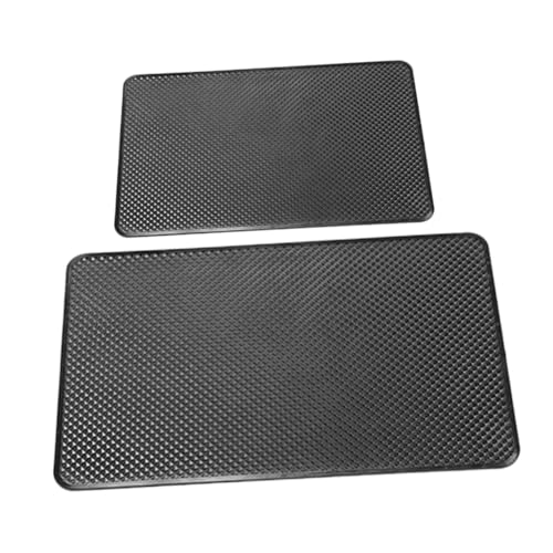 FONDOTIN 2 Stück Auto Rutsch Feste Matte Autotelefonhalter Füller Für Autositze Griff Auto-armaturenbrett-pad Armaturenbrett Matte Dash Matte Telefonhalterung Gadgets Doppelt PVC Black von FONDOTIN
