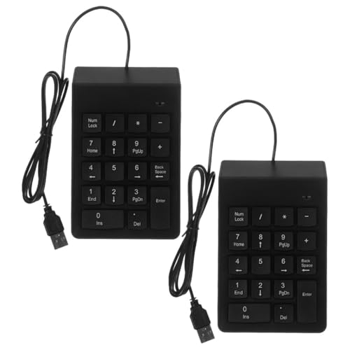 FONDOTIN 2 Stücke Finanz Nummer Pad Mechanische USB Verdrahtete Numerische Tastatur Tragbare 18 Tasten Numpad Für Laptop Desktop Computer PC FONDOTIN 2 Stücke Finanz Nummer Pad Mechanische USB Verdrahtete Numerische Tastatur Tragbare 18 Tasten Numpad Für Laptop Desktop Computer PC von FONDOTIN