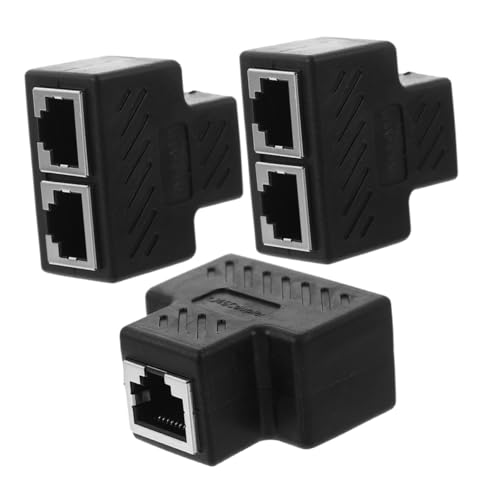 FONDOTIN 3 Stücke Rj45 Ethernet Splitter Adapter Rj45 Koppler Weibliche 1 Zu 2 Buchse Adapter Ethernet Kabel Rj45 Stecker FONDOTIN 3 Stücke Rj45 Ethernet Splitter Adapter Rj45 Koppler Weibliche 1 Zu 2 Buchse Adapter Ethernet Kabel Rj45 Stecker von FONDOTIN
