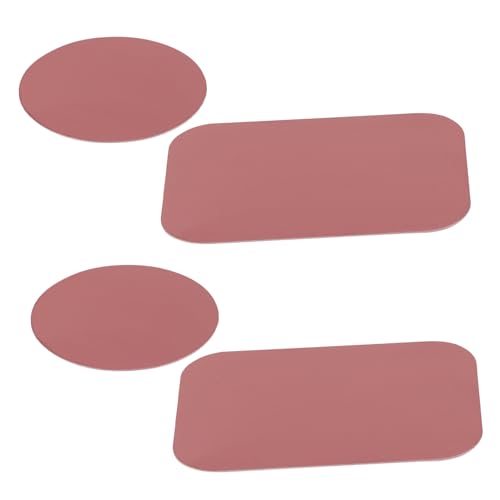 FONDOTIN 4 Stück Handy-Magnet handyhalterung metallplatte Griff Telefonhalterung Telefon Magnetplatte Dein montieren Magnet für Telefonkoffer Telefonmagnet fürs Auto Rostfreier Stahl Rosy von FONDOTIN