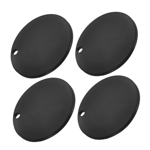 FONDOTIN 4 Stück Haustierliste schlüsselanhänger Erkennungsmarken für Hunde Stanzrohlinge aus Metall Metalletiketten Metallschlüsselkettenblanks Metallstempelplaque Rostfreier Stahl Schwarz FONDOTIN 4 Stück Haustierliste schlüsselanhänger Erkennungsmarken für Hunde Stanzrohlinge aus Metall Metalletiketten Metallschlüsselkettenblanks Metallstempelplaque Rostfreier Stahl Schwarz von FONDOTIN