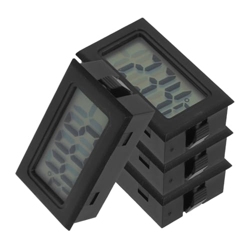 FONDOTIN 4 Stücke Thermometer Mini-hydrometer Reptilienthermostat Temperaturmesser Für Das Digitales Hydrometer Thermostat Für Aräometer Für Pflanzen Raumthermostat Black Plastik FONDOTIN 4 Stücke Thermometer Mini-hydrometer Reptilienthermostat Temperaturmesser Für Das Digitales Hydrometer Thermostat Für Aräometer Für Pflanzen Raumthermostat Black Plastik von FONDOTIN