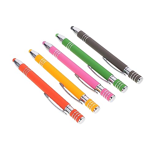 FONDOTIN 5St Kugelschreiber mit Touchscreen Ballpoint Pen kugelschreibermine Tablet Pen Kugelschreiber Stylus kapazitiver Stift einziehbar Handschriftstift Kapazitive 2-in-1-Stifte Plastik FONDOTIN 5St Kugelschreiber mit Touchscreen Ballpoint Pen kugelschreibermine Tablet Pen Kugelschreiber Stylus kapazitiver Stift einziehbar Handschriftstift Kapazitive 2-in-1-Stifte Plastik von FONDOTIN