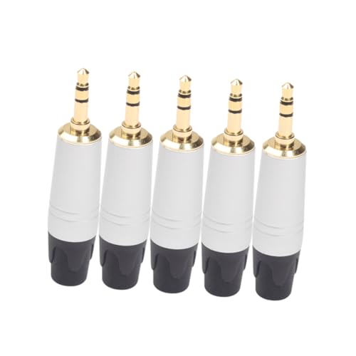 FONDOTIN 5Stücke Audioadapter Goldbeschichteter Klinkenstecker Für Kopfhörer Für Verlängerungskabel Kfz Aux Kabel Bietet Stereo Audioqualität FONDOTIN 5Stücke Audioadapter Goldbeschichteter Klinkenstecker Für Kopfhörer Für Verlängerungskabel Kfz Aux Kabel Bietet Stereo Audioqualität von FONDOTIN