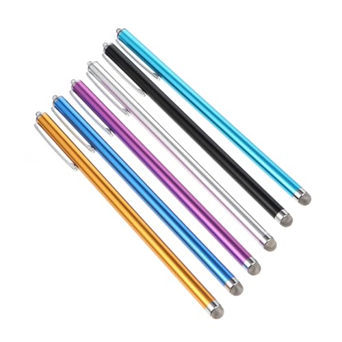 FONDOTIN Stylus-Stift 6er-Set Universell Für Kapazitive Bildschirme Weiche Faserspitzen Einfach Auszutauschen Schützen Sie Ihr Gerät von FONDOTIN