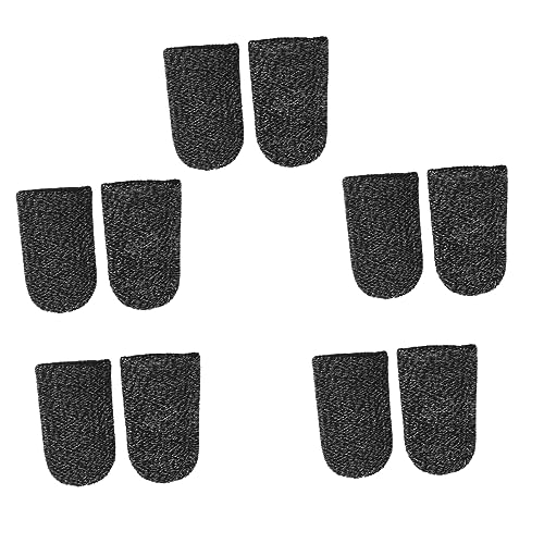 FONDOTIN Elastische Fingerhülle Atmungsaktives Material Bildschirm-touch-fingerabdeckung Für Gaming Schwarz 18 Nadeln Kupferfaser FONDOTIN Elastische Fingerhülle Atmungsaktives Material Bildschirm-touch-fingerabdeckung Für Gaming Schwarz 18 Nadeln Kupferfaser von FONDOTIN