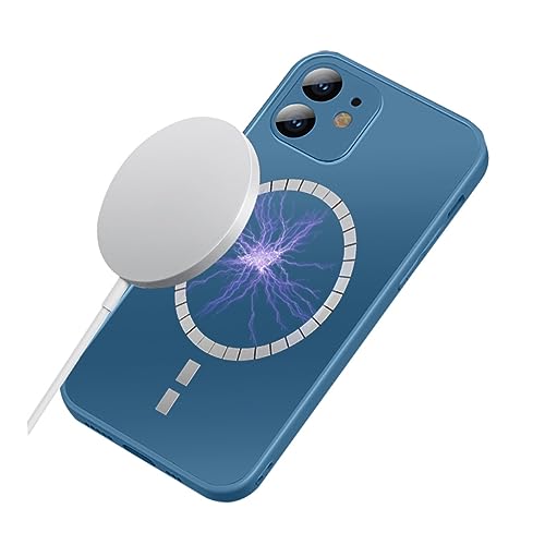 FONDOTIN Magnetische Silikonschale schützende Telefonhülle Handyhülle Mobiltelefonhülle Anti-Fall-Telefonabdeckung Handy Abdeckung Schocksicheres Telefongehäuse Marine von FONDOTIN