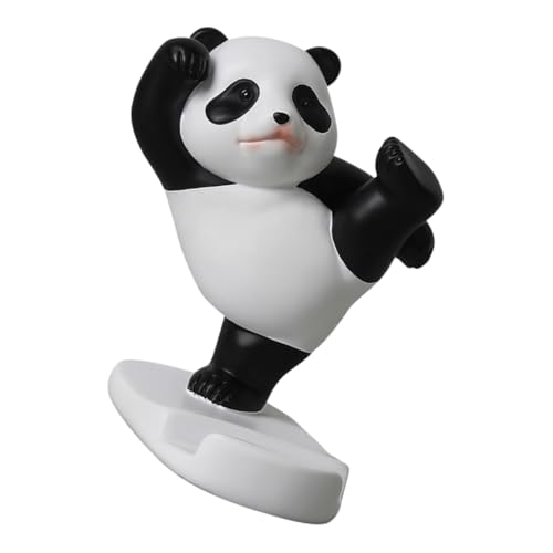 FONDOTIN Panda Handyhalter Stand Telefonhalterständer Leute Für Süße Schreibtischdekorationen Handyhalterungen Couch -telefonhalter Desktop-Telefon-Dock-Halter Zelle Handyständer Weiß Harz von FONDOTIN