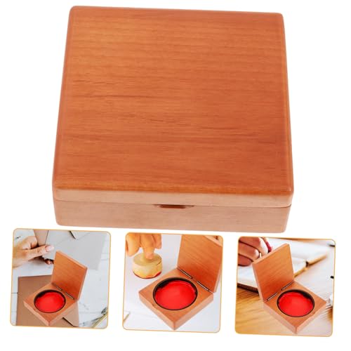 FONDOTIN Stempelbox Holz Vintage Aufbewahrungsbox für Stempel und Stempelkissen und Praktische Schreibtischorganisation Perfektes FONDOTIN Stempelbox Holz Vintage Aufbewahrungsbox für Stempel und Stempelkissen und Praktische Schreibtischorganisation Perfektes von FONDOTIN
