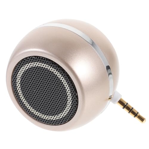 FONDOTIN Verdrahteter Lautsprecher mit Aux Eingang Tragbarer USB Ladbarer Desktop Soundanlage für Smartphone PC Kompaktes Design Hochwertige Klangqualität Goldfarben FONDOTIN Verdrahteter Lautsprecher mit Aux Eingang Tragbarer USB Ladbarer Desktop Soundanlage für Smartphone PC Kompaktes Design Hochwertige Klangqualität Goldfarben von FONDOTIN