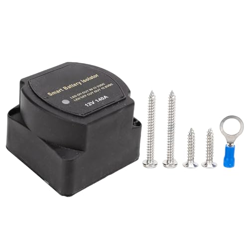 FONGKNOX 12 V 140 A intelligentes Batterie-Trennschalter-Set für Dual-Batterie-Setup, automatisches Laderelais, spannungsempfindliches Relais für Autos, Lieferwagen, Wohnmobile, Anhänger, LKWs, Boote FONGKNOX 12 V 140 A intelligentes Batterie-Trennschalter-Set für Dual-Batterie-Setup, automatisches Laderelais, spannungsempfindliches Relais für Autos, Lieferwagen, Wohnmobile, Anhänger, LKWs, Boote von FONGKNOX