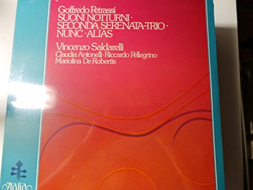 PETRASSI, Goffredo: Suoni Notturni (for guitar); Seconda Serenata-Trio (for harp,guitar and mandolin); Nunc (for guitar); Alias (for guitar and harpsichord) -- Fonit Cetra, Italia () ----FONIT CETRA - Italia-CET ITL 70058-Vinyl LP-PETRASSI Goffredo (Italia)-ANTONELLI Claudia (arpa); DE ROBERTIS Mariolina (clavicembalo); PELLEGRINO Riccardo (mandolino); SALDARELLI Vincenzo (chitarra) von FONIT CETRA-ITALIA