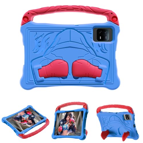 FONREST Schutzhülle für Honor Tablet V7 Pro 27,9 cm (11 Zoll), kinderfreundlich, EVA-Schaum-Hülle, leicht, stoßfest, Fallschutz, mit Griffständer, Blau / Rot von FONREST