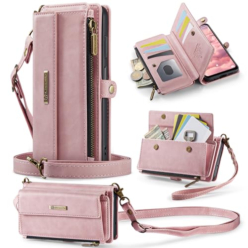 FONREST Schutzhülle für Samsung Galaxy A13 4G/5G/A04S/M13, Magnetverschluss, PU-Leder, Brieftaschen-Hülle mit Ständer, 9 RFID-blockierende Kartenfächer, Reißverschlussfach, Schlüsselband FONREST Schutzhülle für Samsung Galaxy A13 4G/5G/A04S/M13, Magnetverschluss, PU-Leder, Brieftaschen-Hülle mit Ständer, 9 RFID-blockierende Kartenfächer, Reißverschlussfach, Schlüsselband von FONREST