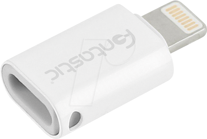 FONTASTIC 264054 - USB Adapter, C Buchse auf 8-PIN Lightning Stecker, weiß von FONTASTIC