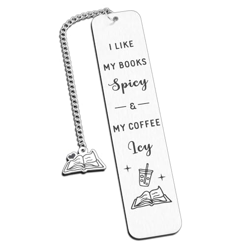 Spicy Bookmarks for Women Adults Book Lovers Funny Bookmark for Teens Girl Boy Friendship Gifts for Women Friend Sister Coworker Christmas Stocking Stuffer Graduation Birthday Last Day of School Metal von FOOZDEEVAAQ
