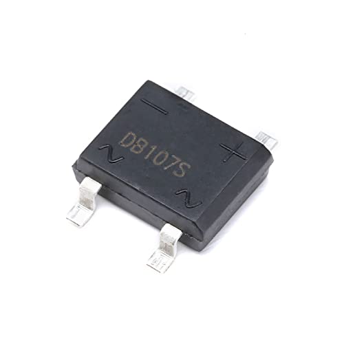 Diode Brückengleichrichterdiode, SMD DB107S, DIP-4 DB107 1A 1000V Elektronische Siliziumdioden(Color:100Pcs,Size:DB107S) von FOPURE