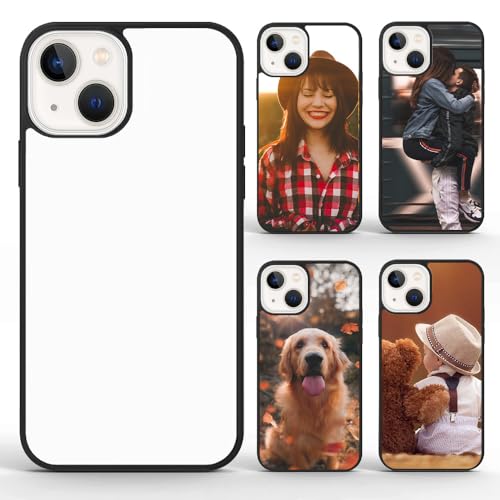 FOQENCCI, 5-teilige Sublimations-Rohling-Hülle für iPhone 14 Plus, DIY-rohe, bedruckbare Wärmepress-Telefonabdeckung, weiches Gummi + Aluminium, rutschfest, kratzfest, stoßfest, Schutzhülle für Weihna FOQENCCI, 5-teilige Sublimations-Rohling-Hülle für iPhone 14 Plus, DIY-rohe, bedruckbare Wärmepress-Telefonabdeckung, weiches Gummi + Aluminium, rutschfest, kratzfest, stoßfest, Schutzhülle für Weihna von FOQENCCI