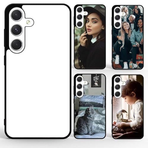 5 x Handyhülle für Samsung Galaxy S24 Plus, Sublimationsdruck, zum Selbermachen, blanko, bedruckbar, mit Heißpresse, Handyhülle, weiches TPU + Aluminium, rutschfest, Fallschutz, Schwarz 5 x Handyhülle für Samsung Galaxy S24 Plus, Sublimationsdruck, zum Selbermachen, blanko, bedruckbar, mit Heißpresse, Handyhülle, weiches TPU + Aluminium, rutschfest, Fallschutz, Schwarz von FOQENCCI