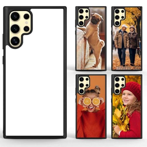 5 x Handyhülle für Samsung Galaxy S24 Ultra-Sublimationshülle, zum Selbermachen, blanko, bedruckbar, mit Heißpresse, Handyhülle, weiches TPU + Aluminium, rutschfest, Fallschutz, Schwarz 5 x Handyhülle für Samsung Galaxy S24 Ultra-Sublimationshülle, zum Selbermachen, blanko, bedruckbar, mit Heißpresse, Handyhülle, weiches TPU + Aluminium, rutschfest, Fallschutz, Schwarz von FOQENCCI