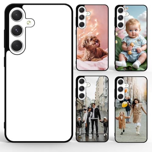FOQENCCI 5 x Sublimationsdruck-Schutzhülle für Galaxy S25, mit Heißpresse, bedruckbar, individuell, weiches Gummi, rutschfest, stoßfest, Schwarz FOQENCCI 5 x Sublimationsdruck-Schutzhülle für Galaxy S25, mit Heißpresse, bedruckbar, individuell, weiches Gummi, rutschfest, stoßfest, Schwarz von FOQENCCI