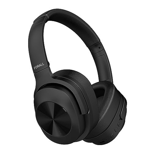 FORALL U20 Over Ear Kopfhörer Bluetooth Noise Cancelling Kopfhoerer, Fast Charging, 40H Spielzeit, ANC Modus, Hi-Res Audio Kabellos Kopfhörer - Schwarz FORALL U20 Over Ear Kopfhörer Bluetooth Noise Cancelling Kopfhoerer, Fast Charging, 40H Spielzeit, ANC Modus, Hi-Res Audio Kabellos Kopfhörer - Schwarz von FORALL
