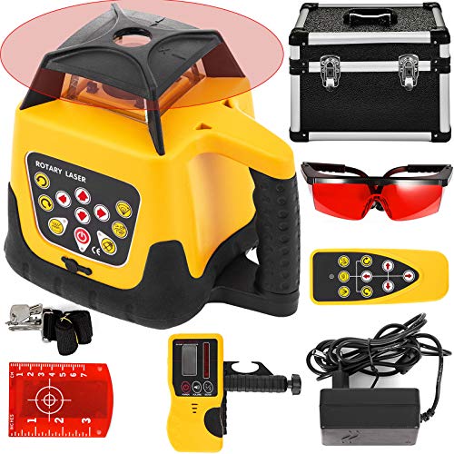 FORAVER Rot Professional Rotationslaser max. Arbeitsbereich 500 m, 360 Rotary Laser Level Wasser- und staubdicht außenbereich Arbeitszeit 20 Stunden in Handwerkerkoffer 2 kg Fernbedienung Yellow Shell FORAVER Rot Professional Rotationslaser max. Arbeitsbereich 500 m, 360 Rotary Laser Level Wasser- und staubdicht außenbereich Arbeitszeit 20 Stunden in Handwerkerkoffer 2 kg Fernbedienung Yellow Shell von FORAVER