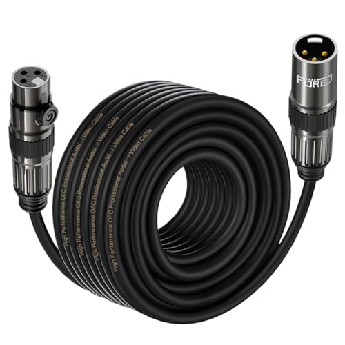FORE Mikrofonkabel XLR Stecker auf XLR Busche Kabel 10.5m 1-Stück von FORE