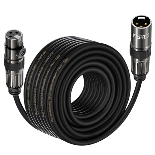 FORE Mikrofonkabel XLR Stecker auf XLR Busche Kabel 15m 1-Stück von FORE