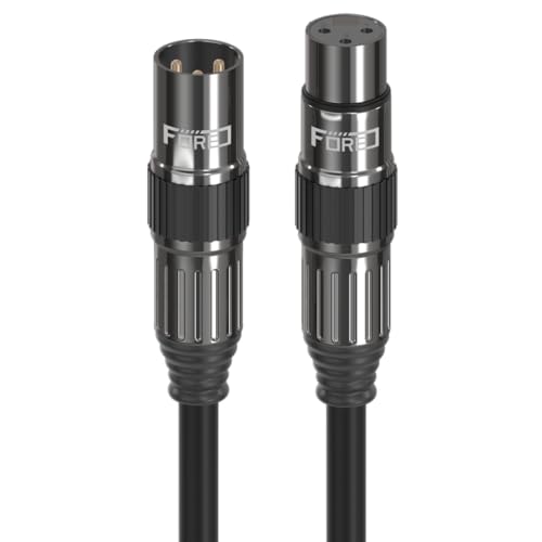 FORE Mikrofonkabel XLR Stecker auf XLR Busche Kabel 5m 1-Stück von FORE