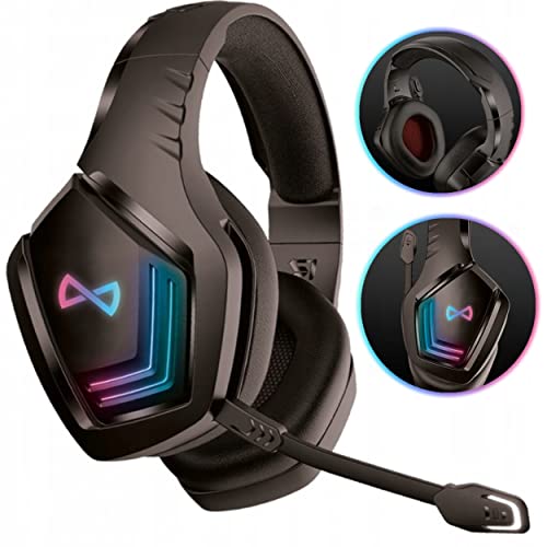 Forever Gaming Kopfhörer Kabellos Bluetooth 5.1 – Wireless Headset mit Mikrofon für PC PS Xbox Nintendo Switch - Geräuschunterdrückende Kopfhörer Over Ear - RGB Beleuchtung 12h Akku – Gaming Zubehör Forever Gaming Kopfhörer Kabellos Bluetooth 5.1 – Wireless Headset mit Mikrofon für PC PS Xbox Nintendo Switch - Geräuschunterdrückende Kopfhörer Over Ear - RGB Beleuchtung 12h Akku – Gaming Zubehör von FOREVER