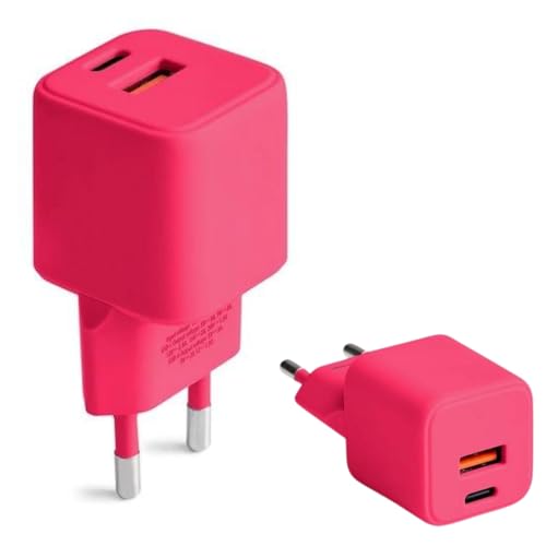FOREVER COLORUM Ladegerät USB-A USB-C 30W Magenta - Quick Charge Funktion und Power Delivery Technologie - USB Ladegerät mit Feuerfestes Gehäuse und GaN-Technologie - Schnellladegerät USB C USB A FOREVER COLORUM Ladegerät USB-A USB-C 30W Magenta - Quick Charge Funktion und Power Delivery Technologie - USB Ladegerät mit Feuerfestes Gehäuse und GaN-Technologie - Schnellladegerät USB C USB A von FOREVER