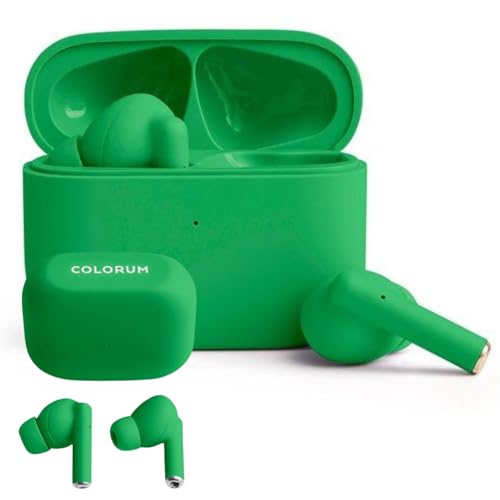 FOREVER COLORUM TWS Bluetooth Kopfhörer 5.3 Grün - In-Ear-Ohrhörer mit tiefem Bass - Kopfhörer mit Mikrofon - Passt Sich der Ohrform an - USB-C für Schnelles Laden - Kopfhörer Android und iOS FOREVER COLORUM TWS Bluetooth Kopfhörer 5.3 Grün - In-Ear-Ohrhörer mit tiefem Bass - Kopfhörer mit Mikrofon - Passt Sich der Ohrform an - USB-C für Schnelles Laden - Kopfhörer Android und iOS von FOREVER