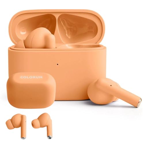 FOREVER COLORUM TWS Bluetooth Kopfhörer 5.3 Pfirsichfizz - In-Ear-Ohrhörer mit tiefem Bass - Kopfhörer mit Mikrofon - Passt Sich der Ohrform an - USB-C für Schnelles Laden - Kopfhörer Android und iOS FOREVER COLORUM TWS Bluetooth Kopfhörer 5.3 Pfirsichfizz - In-Ear-Ohrhörer mit tiefem Bass - Kopfhörer mit Mikrofon - Passt Sich der Ohrform an - USB-C für Schnelles Laden - Kopfhörer Android und iOS von FOREVER