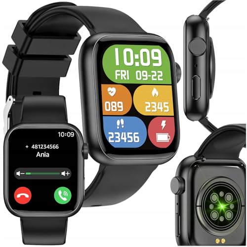 FOREVER Smartwatch IGo Watch 3 Schwarz – Smartwatch Damen und Herren 1.83 Zoll - Sportuhr Fitness Tracker mit Schrittzähler und Schlaftracker - Smart Watch für Android und iOS - Wasserdicht IP67 FOREVER Smartwatch IGo Watch 3 Schwarz – Smartwatch Damen und Herren 1.83 Zoll - Sportuhr Fitness Tracker mit Schrittzähler und Schlaftracker - Smart Watch für Android und iOS - Wasserdicht IP67 von FOREVER