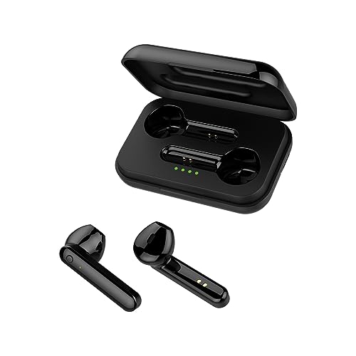 FOREVER TWE-110 EARP Bluetooth-Kopfhörer mit Ladetasche TWS Touch-Control Integriertes Mikrofon In-Ear Ohrhörer Kabellos Headset Mit Powerbank (Schwarz) von FOREVER