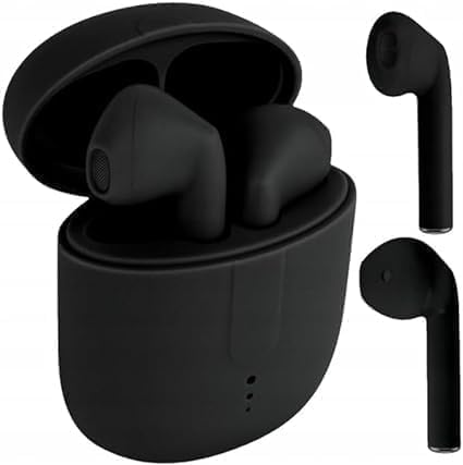 Setty Kopfhörer Headset Kabellos Bluetooth 5.0 TWS Wireless Earphone In-Ear Ohrhörer, Stereo Headsets kabelloses Laden und Tragbare Ladehülle für Android/iPhone/Samsung/Huawei Schwarz von FOREVER