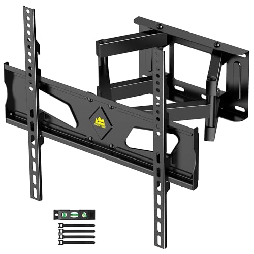 FORGING MOUNT TV Wandhalterung Schwenkbar für 26-65 Zoll TV bis 45kg, Wandhalterung Fernseher Neigbare TV Halterung Fernseher Halterung für Flach & Curved Fernseher oder Monitor, Max. VESA 400x400mm von FORGING MOUNT