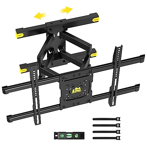 FORGING MOUNT TV Wandhalterung Verschiebbare Wandhalterung Fernseher zur TV Zentrierung, Schwenkbar Neigbar Drehbar Vollbewegung TV Halterung für 37-75 Zoll Fernseher, Hält 60 kg, Max.VESA 600x400mm von FORGING MOUNT